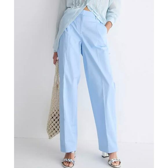 J. Crew Straight Leg Essential Pant Lightweight Chino High Rise Trouser - Picture 1 of 13